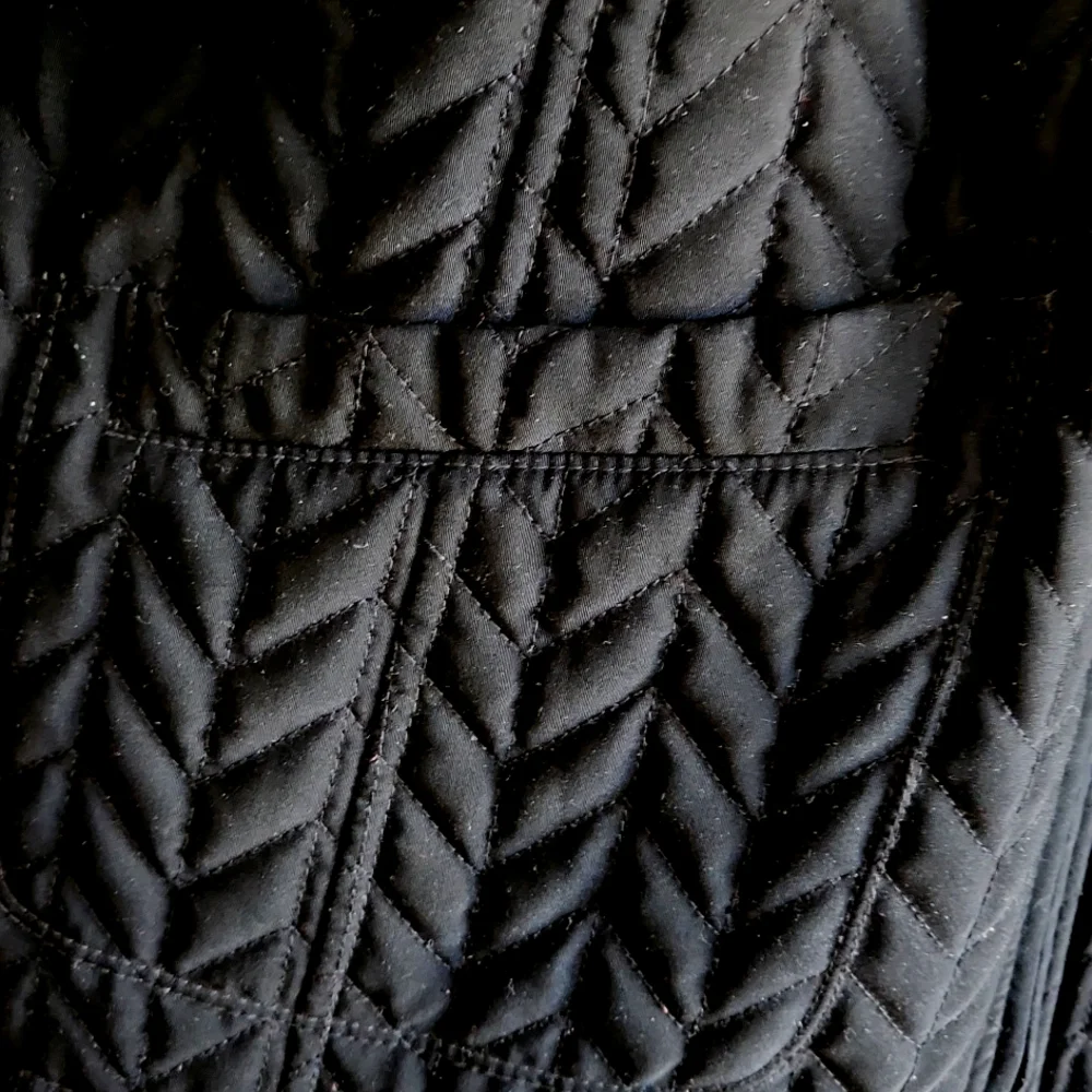 Women's Jacket Reversible Bronze to Black Front Zip with Two Pocke - Picture 4 of 4